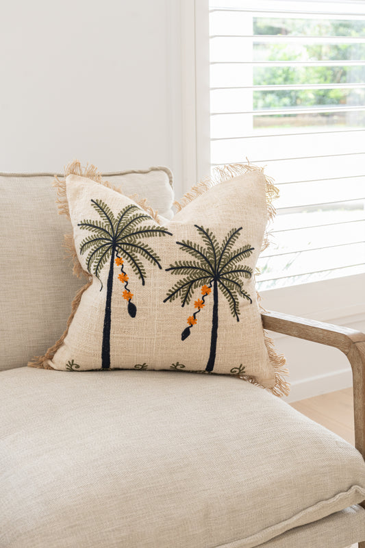 Golden Palms Cushion