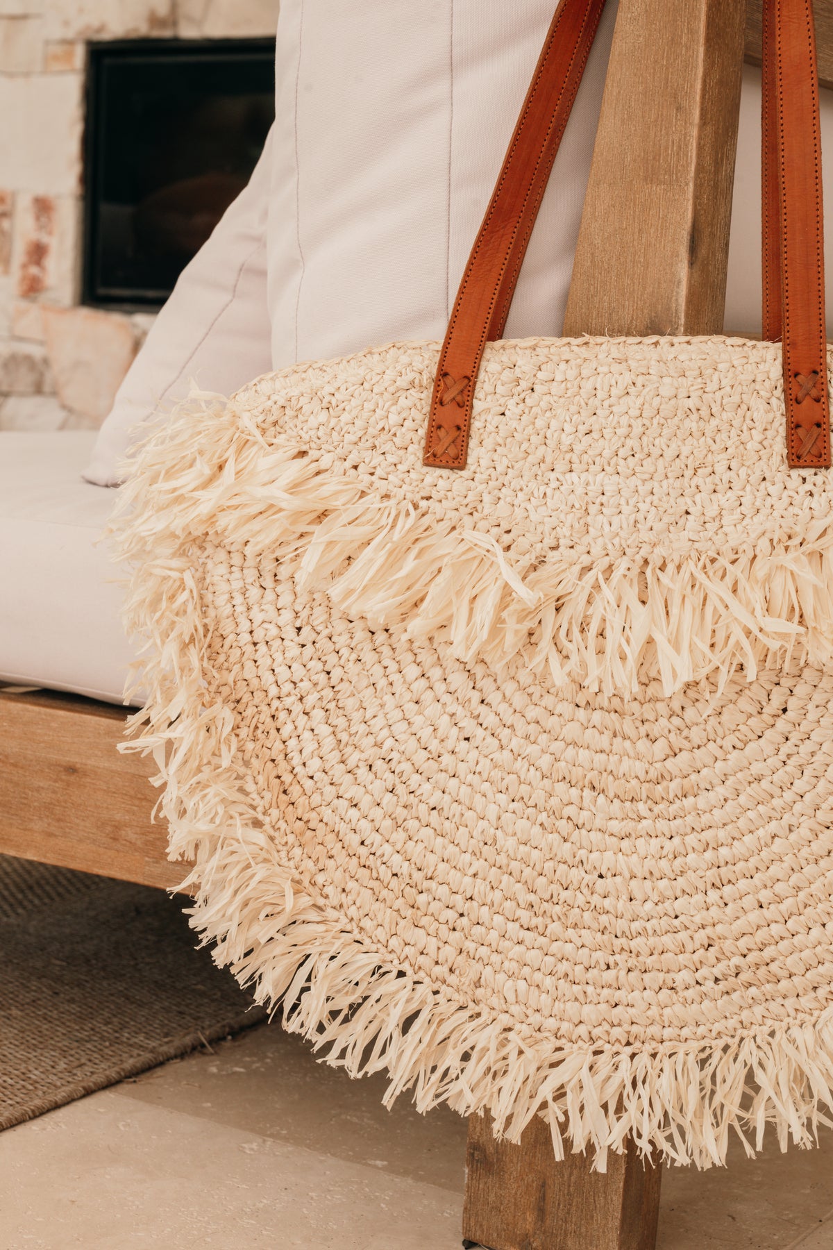 Coastal Fringe Raffia Tote - Pre order Now
