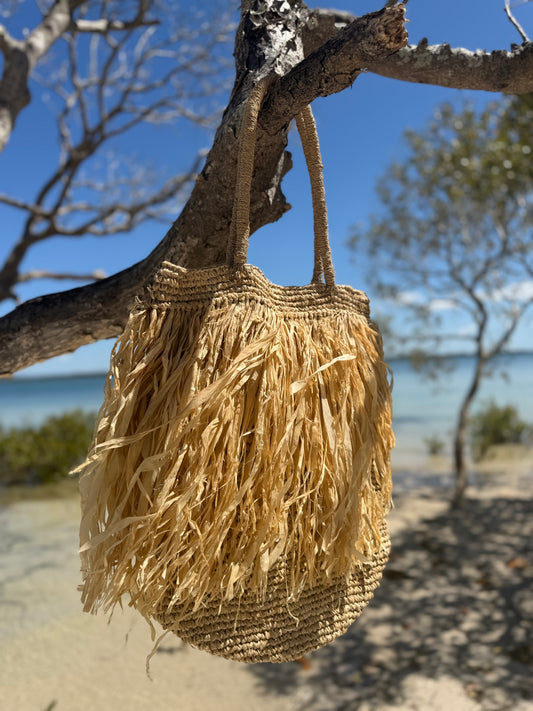 The Isla Raffia Beach Tote