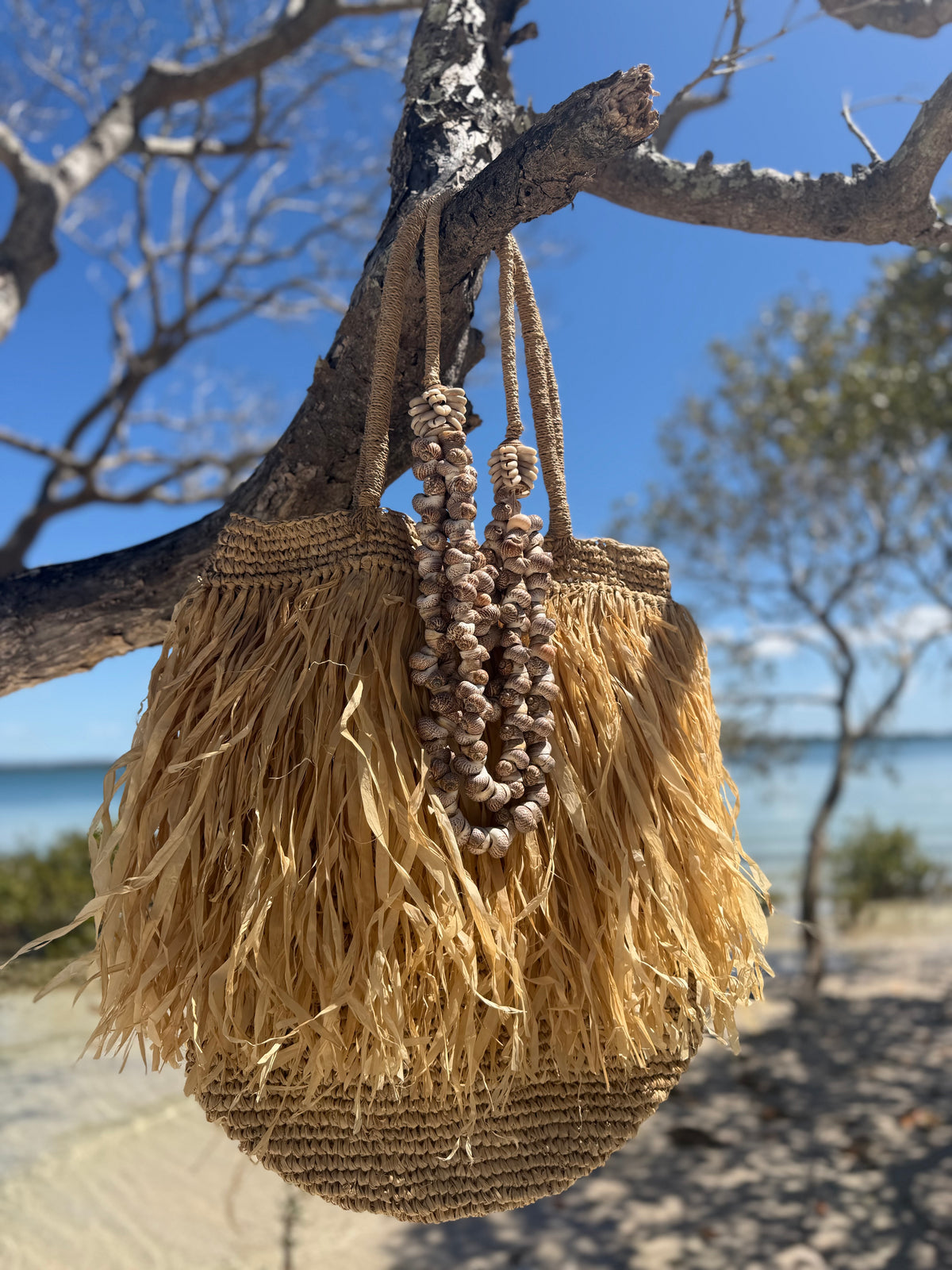 The Isla Raffia Beach Tote