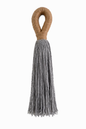 Handwoven Jute & Cotton Tassel - Grey