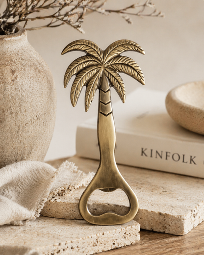 Palm Tree Brass Bottle Opener