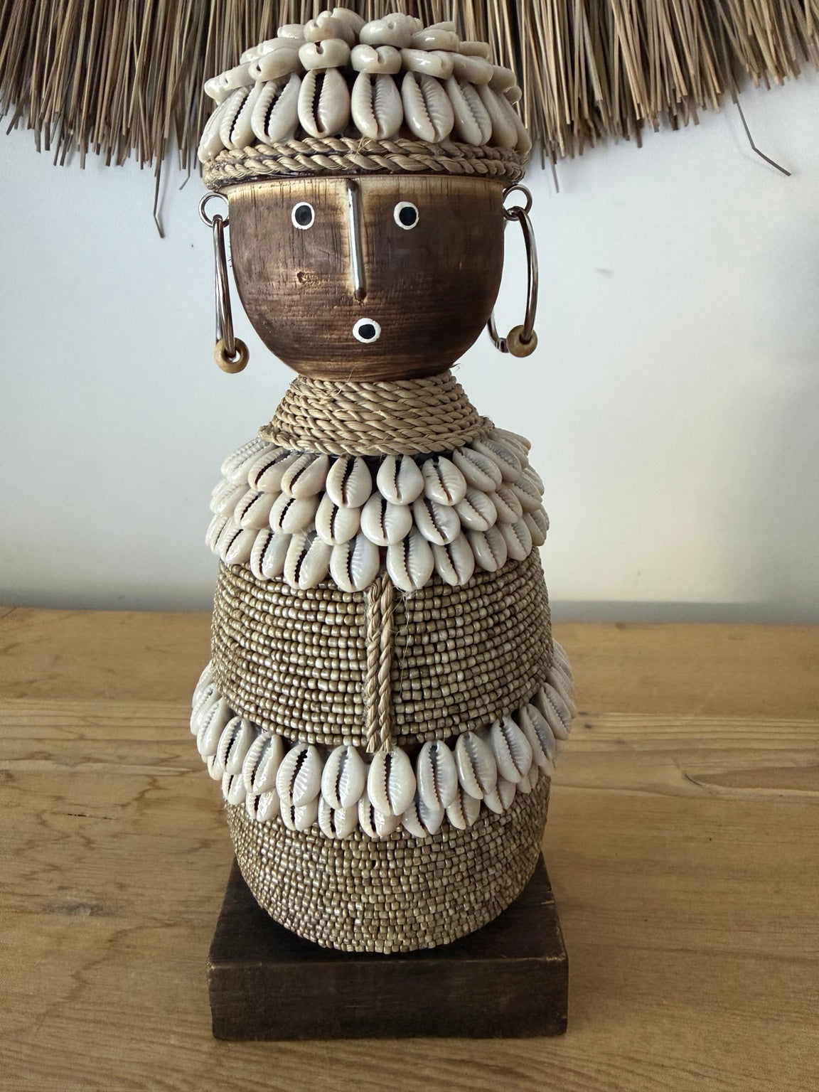 Zuri Cowrie Shell Tribal Figure – 30cm