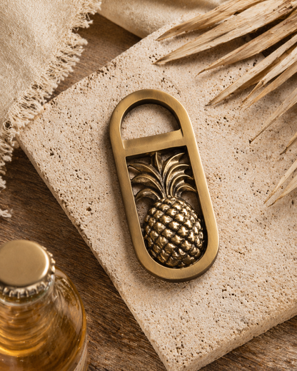 Pineapple Brass Bottle Opener