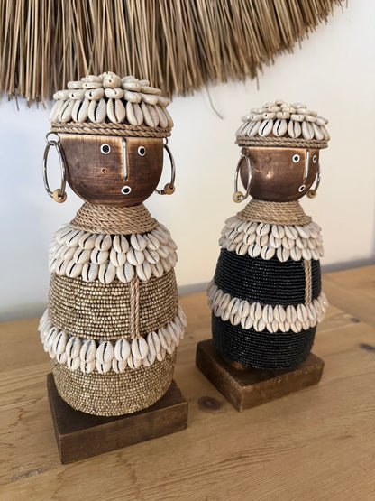 Zuri Cowrie Shell Tribal Figure – 30cm