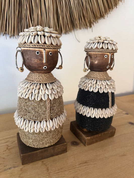 Zuri Cowrie Shell Tribal Figure – 30cm