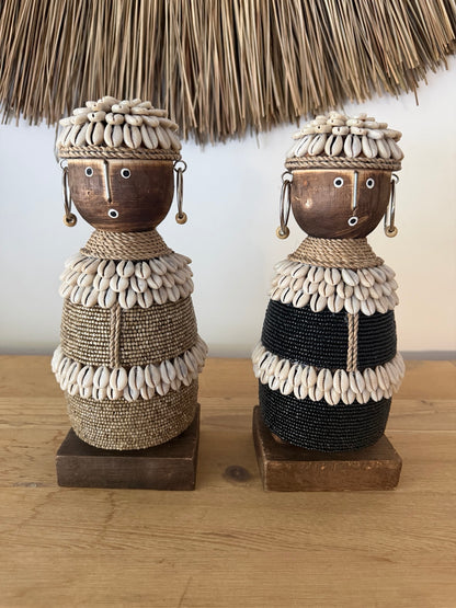 Zuri Cowrie Shell Tribal Figure – 30cm