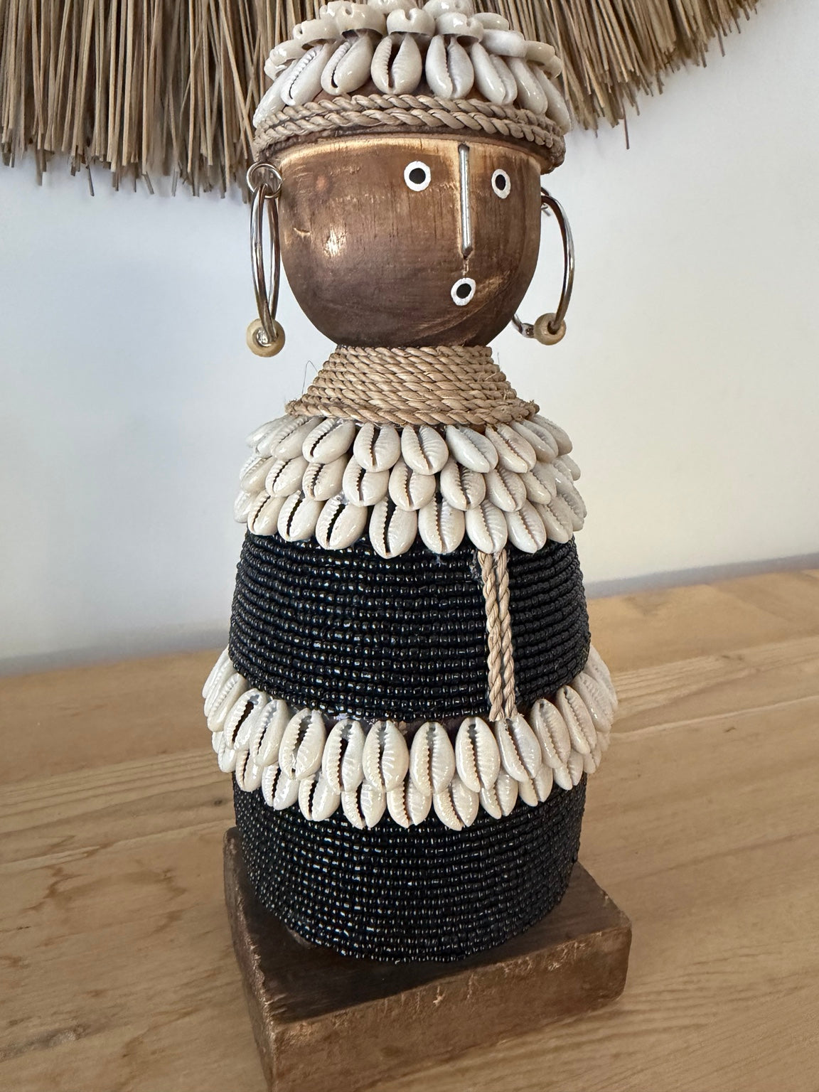 Zuri Cowrie Shell Tribal Figure – 30cm