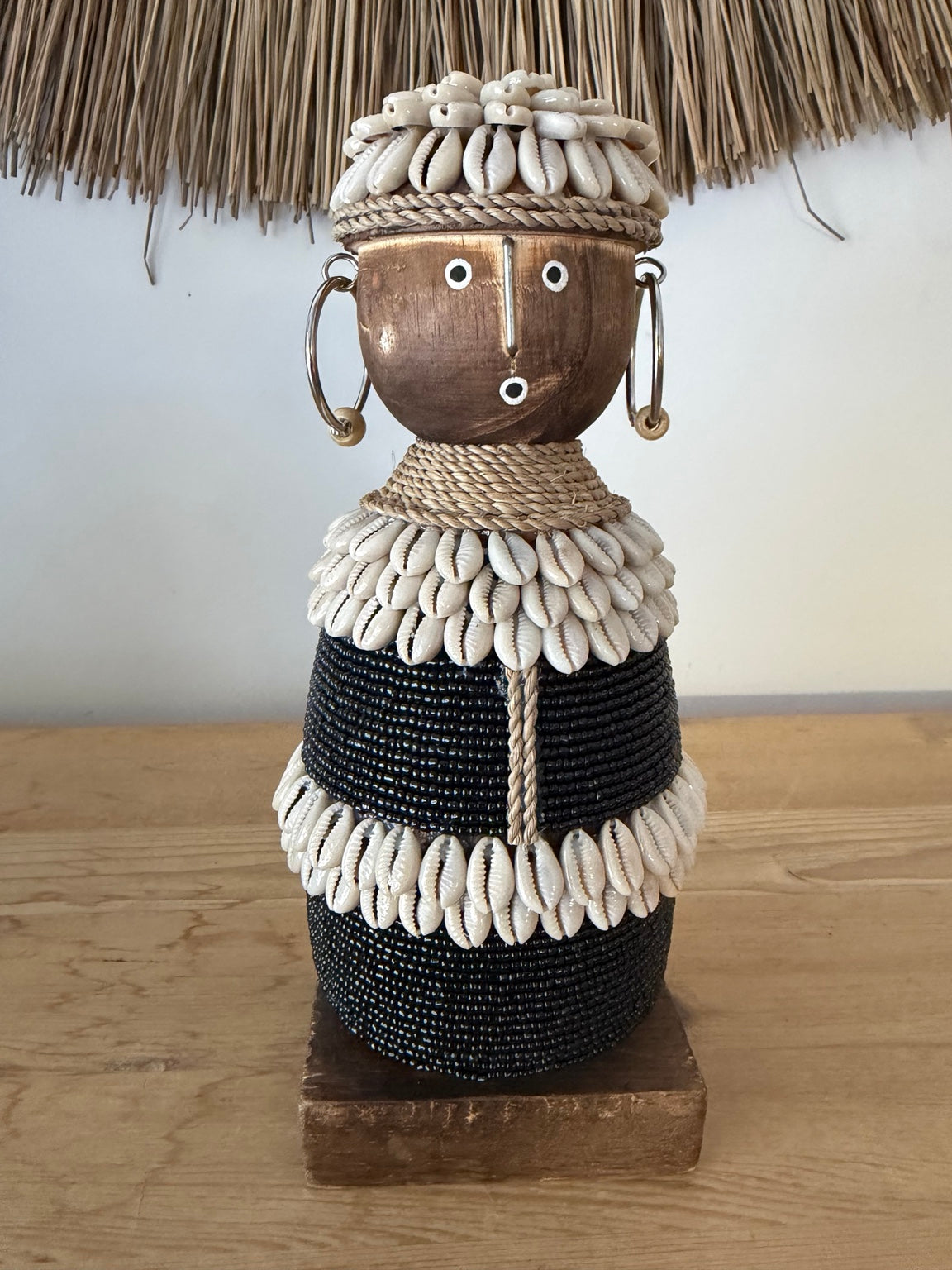 Zuri Cowrie Shell Tribal Figure – 30cm