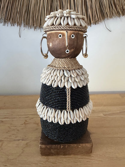 Zuri Cowrie Shell Tribal Figure – 30cm