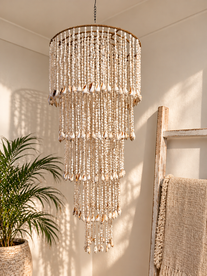 Tidal Shell Cascade Chandelier – 125cm
