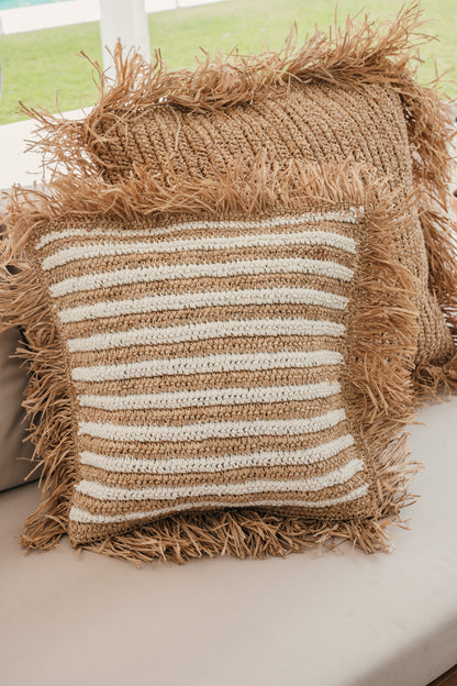 Coastal Weave Raffia Cushion Cover