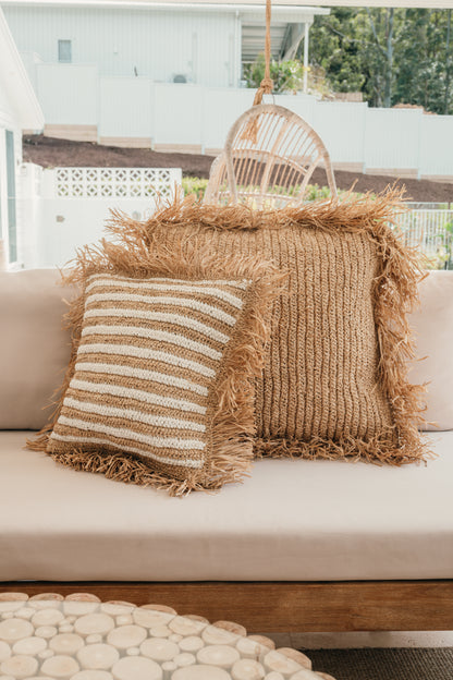 Coastal Weave Raffia Cushion Cover