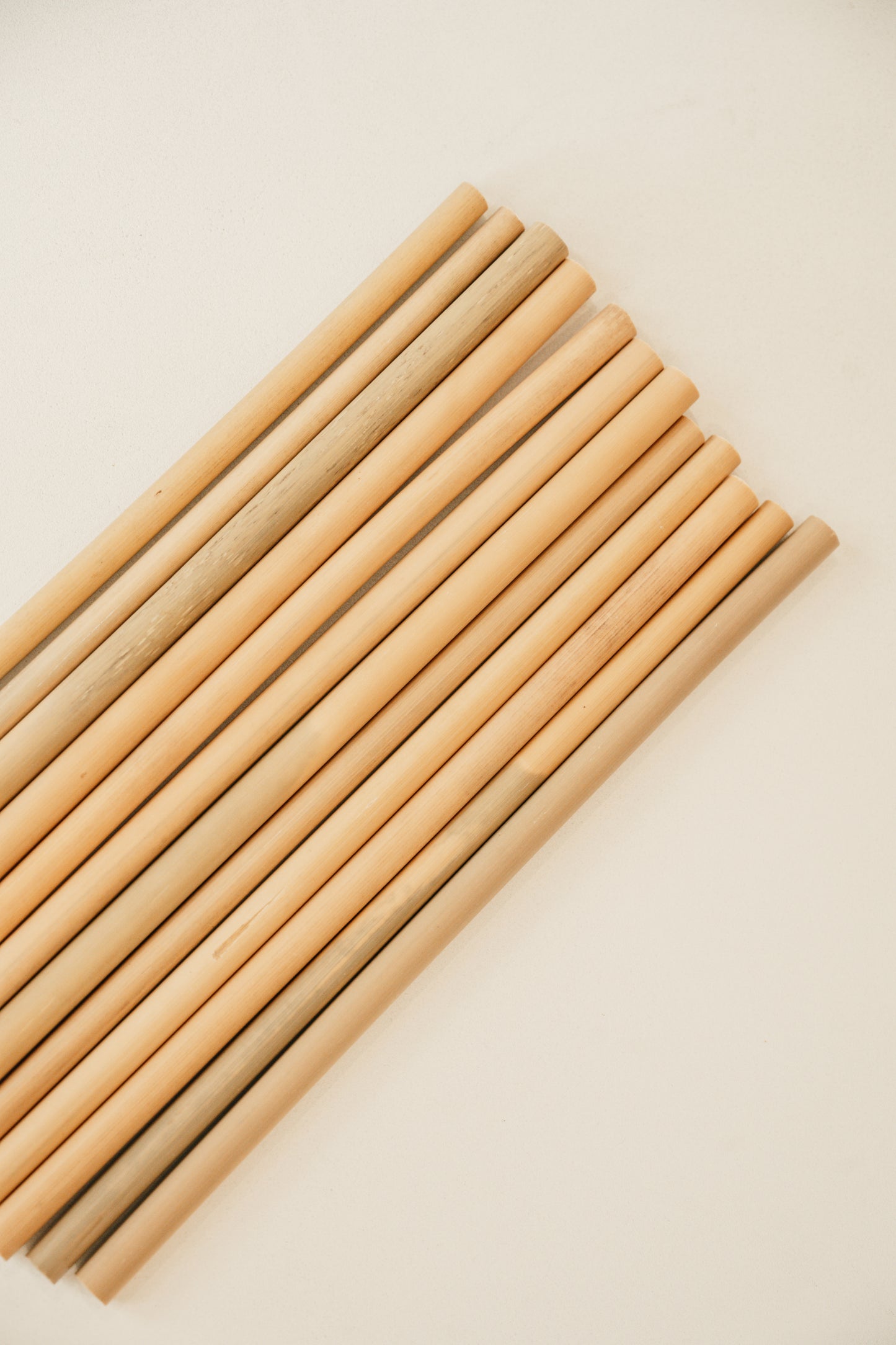 Bamboo Drinking Straws – Set of 12