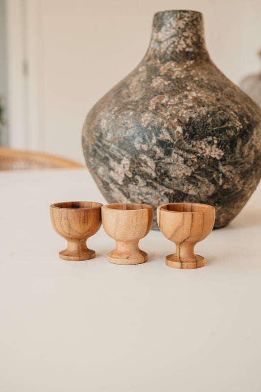 Bamboo Egg Cups – Set of 3
