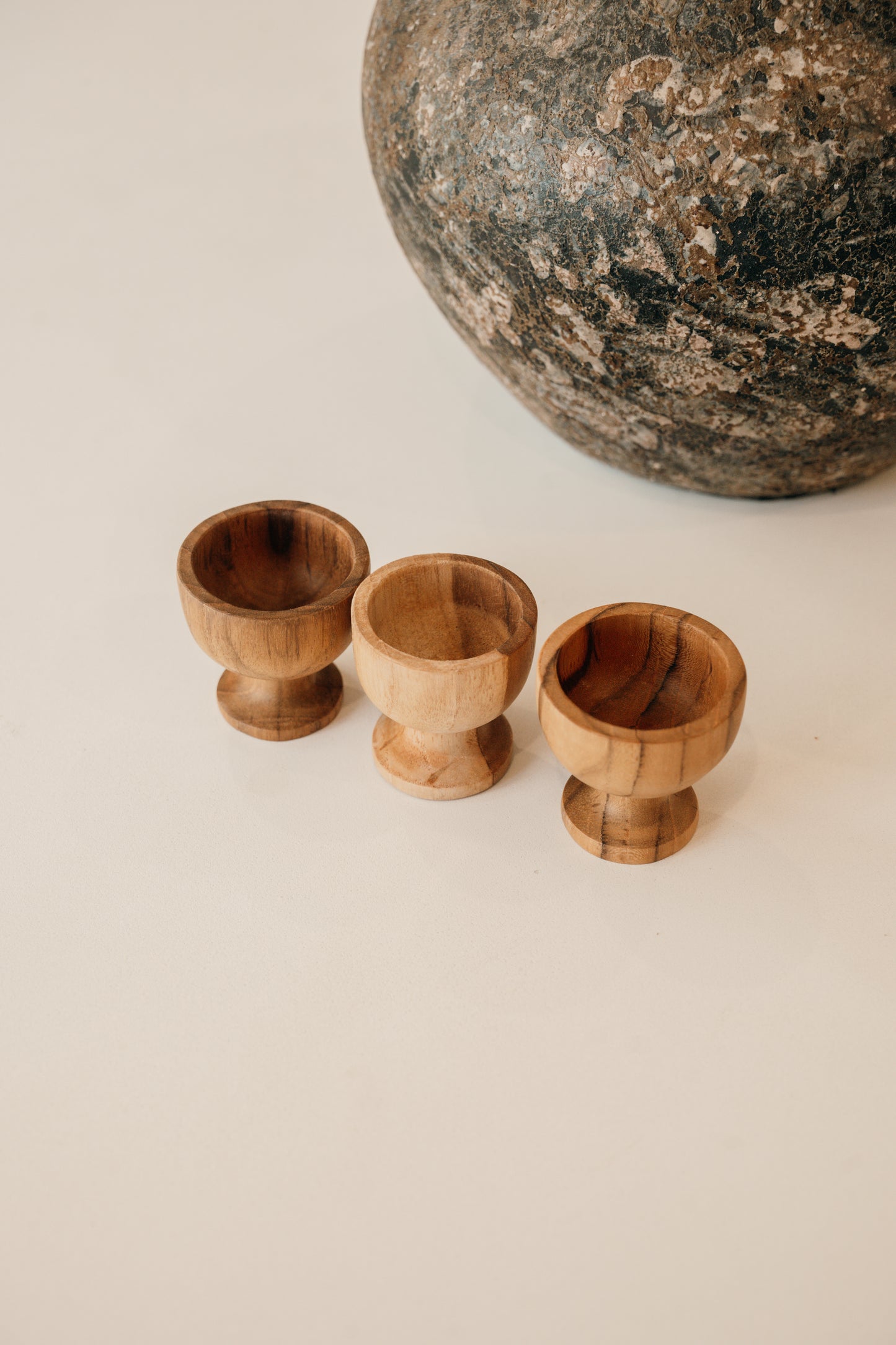 Bamboo Egg Cups – Set of 3
