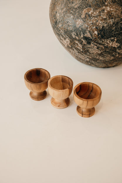 Bamboo Egg Cups – Set of 3