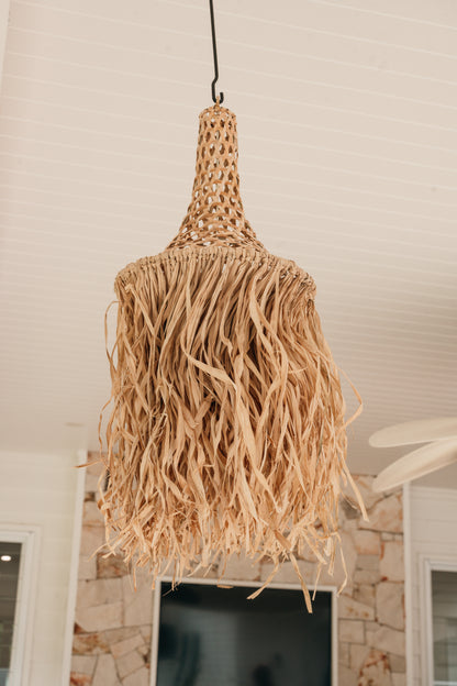 Coastal Raffia Pendant