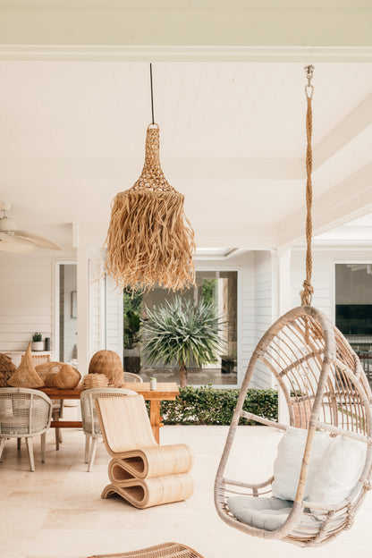 Coastal Raffia Pendant
