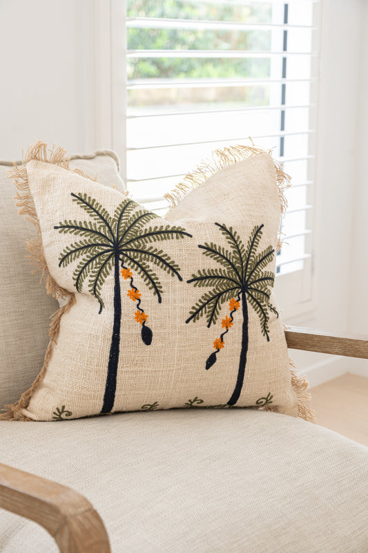 Golden Palms Cushion