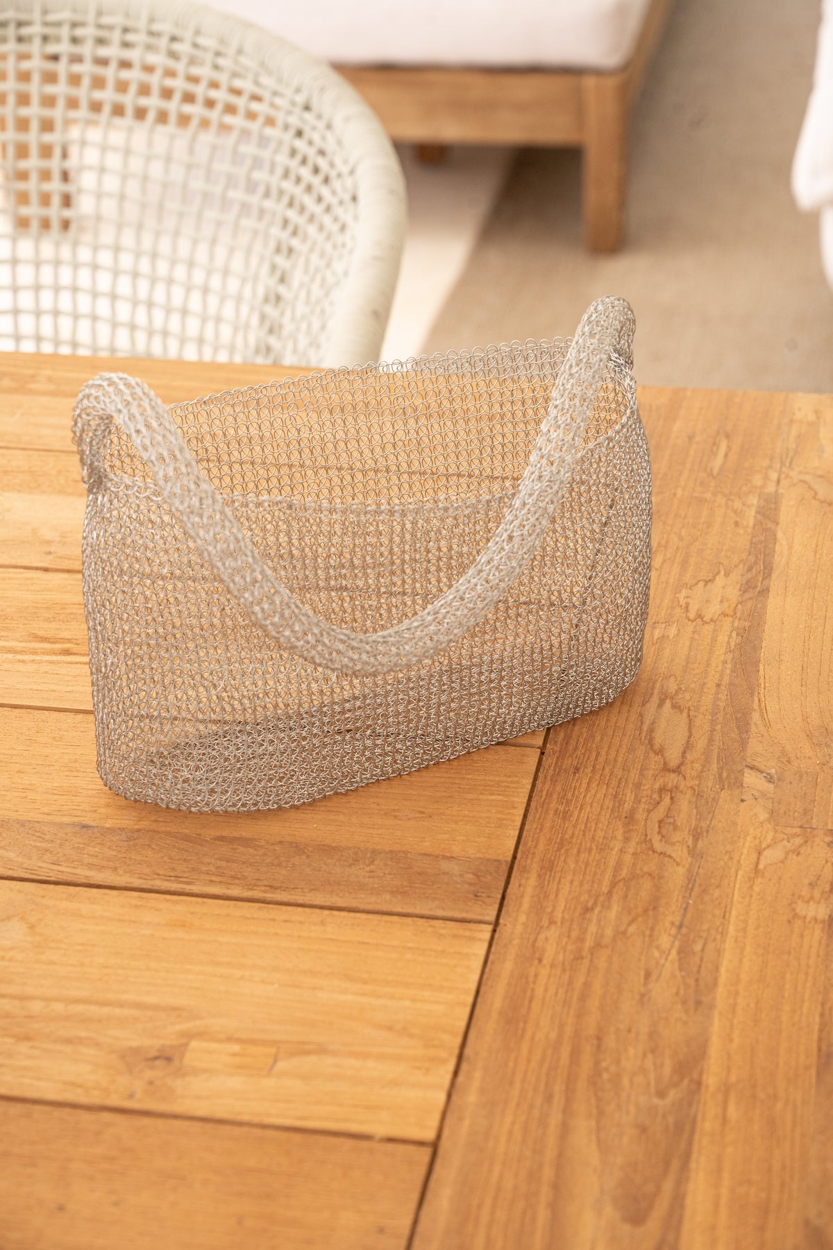 Seminyak Silver Wire Shoulder Bag