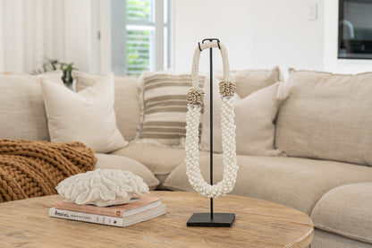 Coastal Shell Necklace on Stand