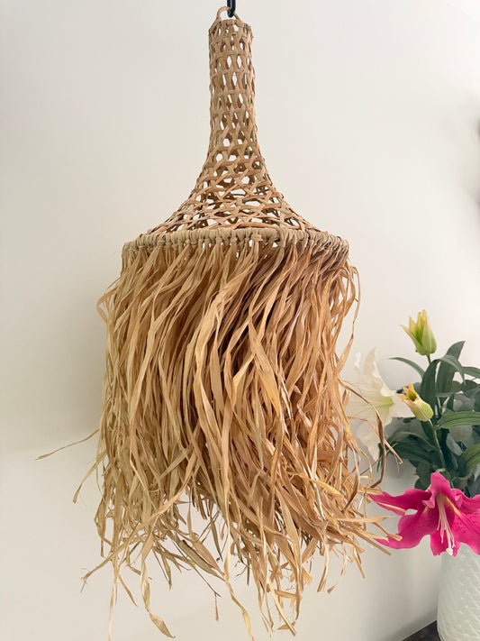 Coastal Raffia Pendant