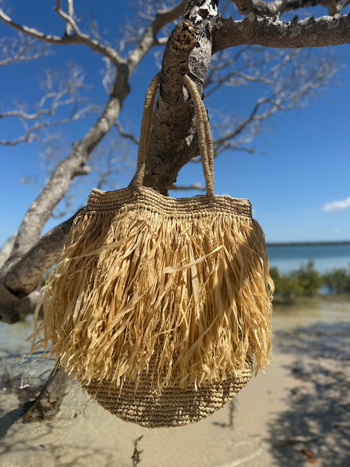The Isla Raffia Beach Tote