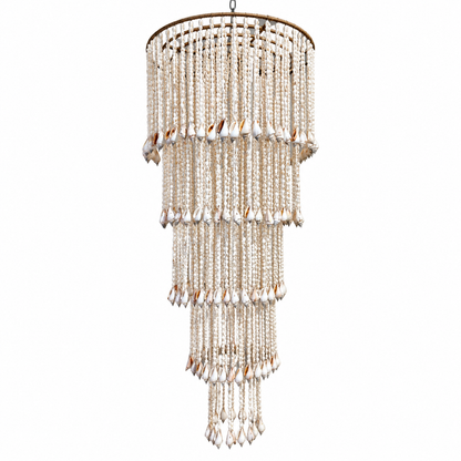 Tidal Shell Cascade Chandelier – 125cm
