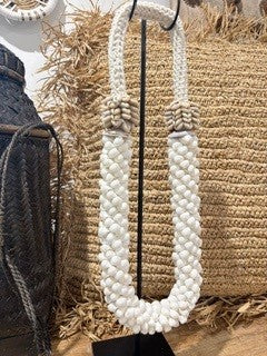 Coastal Shell Necklace on Stand