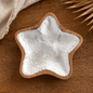 Large Pearl Wood Star Dish