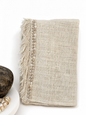 Sumba Shell Fringe Throw – Natural