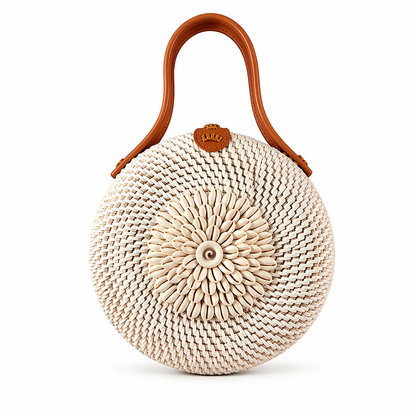 Uluwatu Shell Rattan Bag